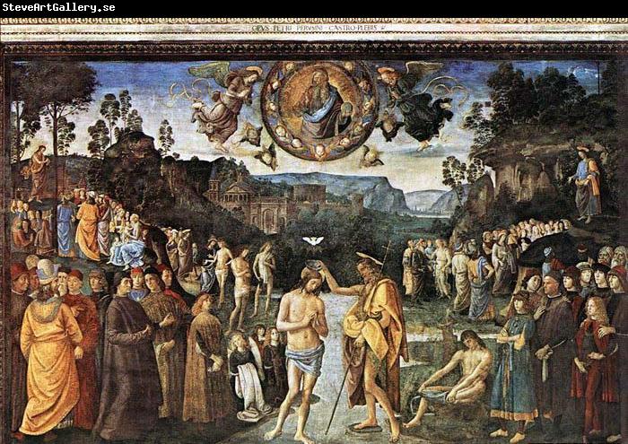 PERUGINO, Pietro Baptism of Christ